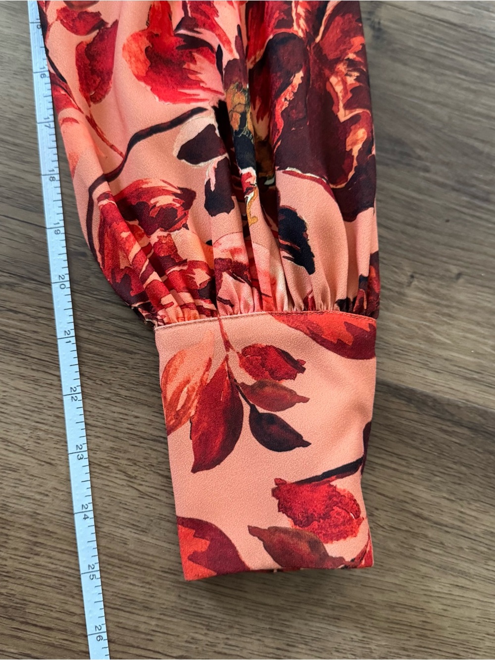 NWT - Alexia Admor - Rust Floral Long Sleeve Empire Waist Maxi Dress - Picture 11 of 15